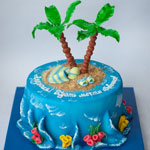 Разные торты - остров с пальмами. Код: ТР-019