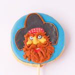 Сахарное печенье пират с бородой. Код: ПС-014