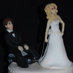 Сахарные фигурки жениха и невесты. Код: ФС-001